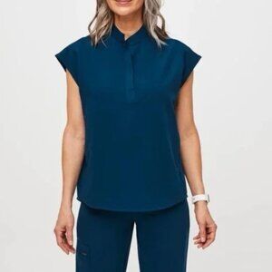 FIGS Rafaela Scrub Top – Deep Reef | Size M | NWT (PO# 4891 Limited Edition)